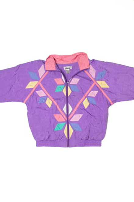 Vintage Pastel Applique Lightweight Jacket