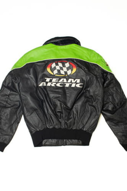 Vintage Team Arctic Cat Leather Jacket With Thinsulate Lining