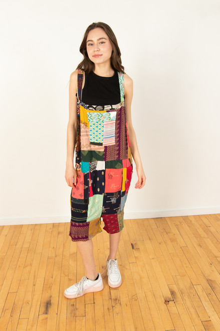 Patchwork Shortalls