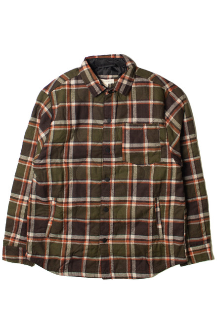 Olive Quilted Flannel