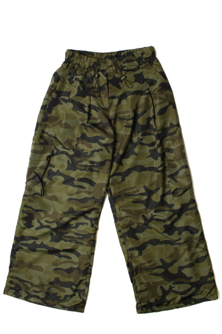 Wide Leg Camo Utility Pants