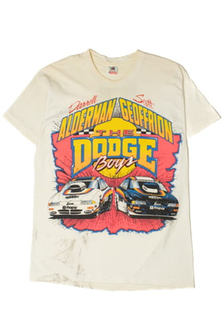 Vintage Distressed "The Dodge Boys" Race Car T-Shirt