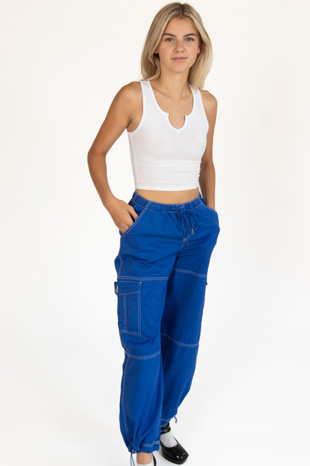 Royal Blue Heavy Weight Cargo Joggers