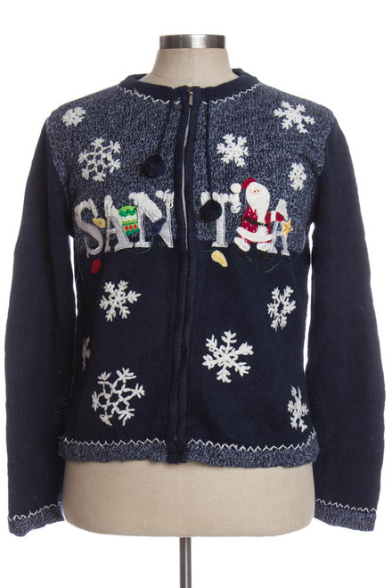 Blue Ugly Christmas Cardigan 35078