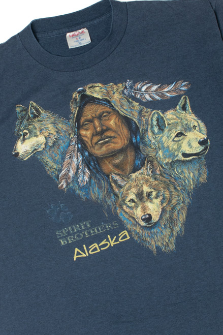 Vintage Alaska "Spirit Brothers" Wolf Single Stitch T-Shirt