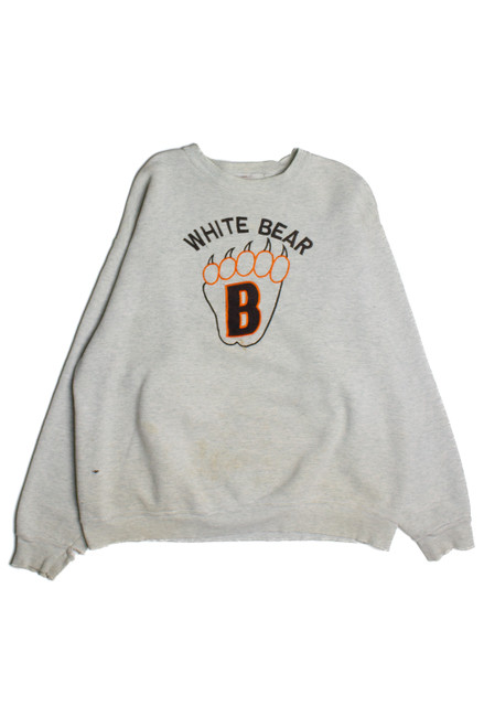 Vintage White Bear Sweatshirt (1990s) 10108