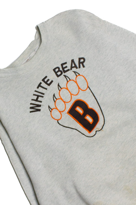 Vintage White Bear Sweatshirt (1990s) 10108