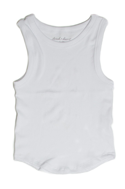 White Waffle Seamless Tank