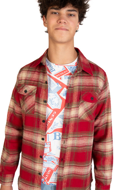 Red Farmhouse Flannel Shirt