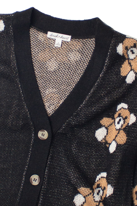 Black Teddy Bear Cardigan