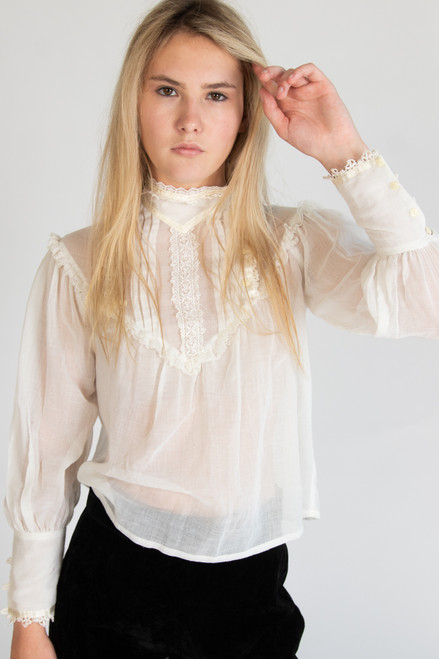 Vintage Jessica's Gunnies Gunne Sax Top (1970s) 632