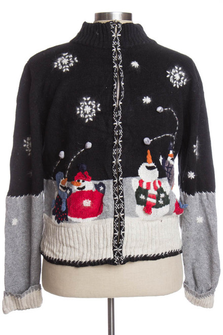 Black Ugly Christmas Cardigan 35465