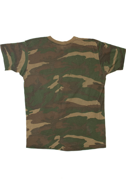 Vintage Camo Single Stitch Pocket T-Shirt