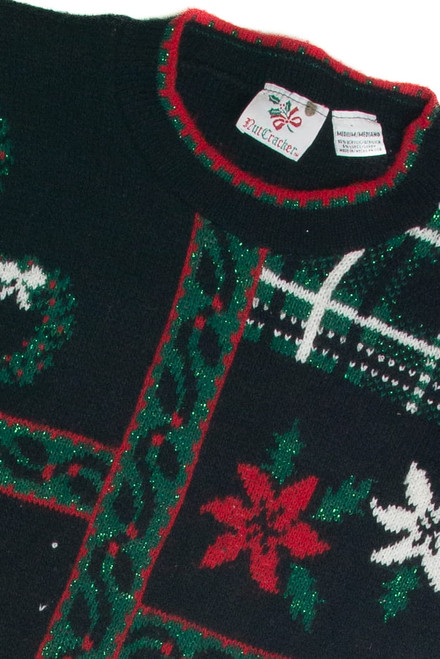 Vintage Black Ugly Christmas Sweater 59555