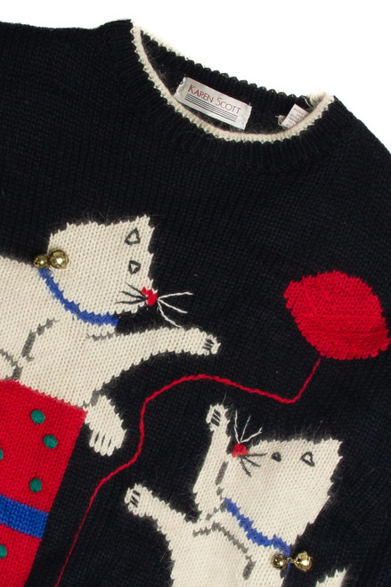 Vintage Cats Ugly Christmas Sweater 59573