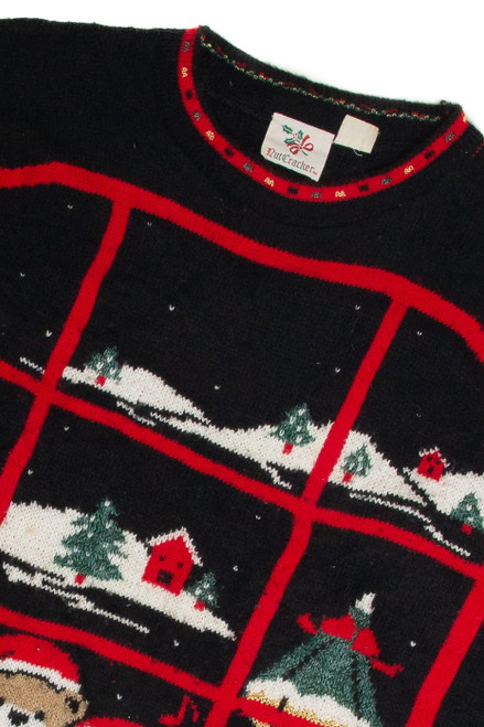 Vintage Black Ugly Christmas Sweater 59593