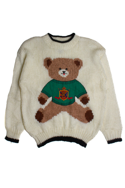 Vintage Teddy Bear Graphic Sweater (1980s) 309