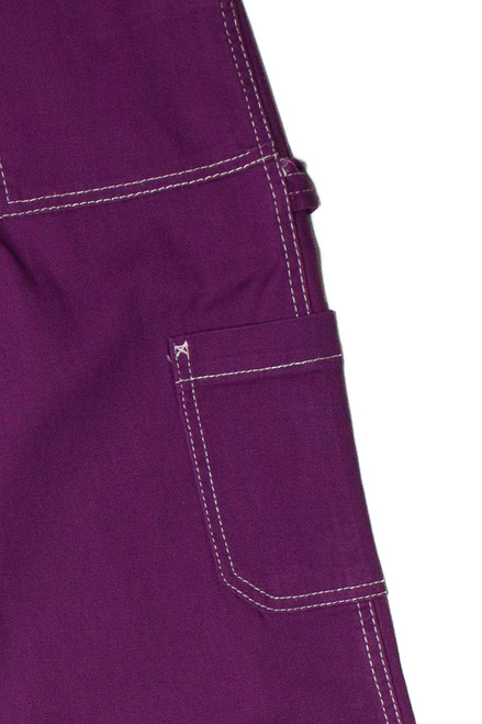 Eggplant Purple Wide Leg Carpenter Pants