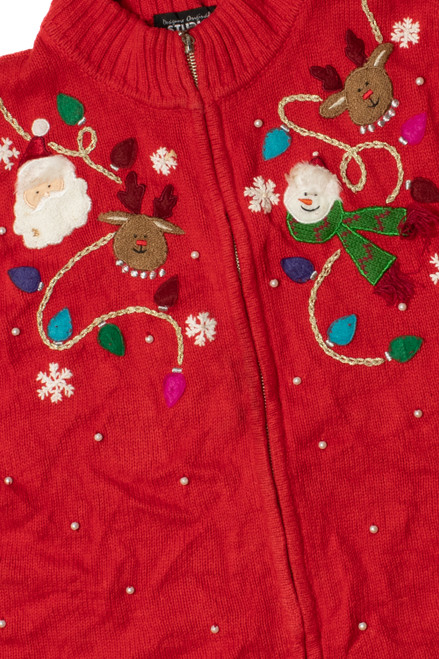 Red Ugly Christmas Sweater Vest 61315