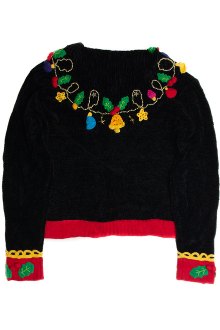 Vintage Black Ugly Christmas Cardigan 59664