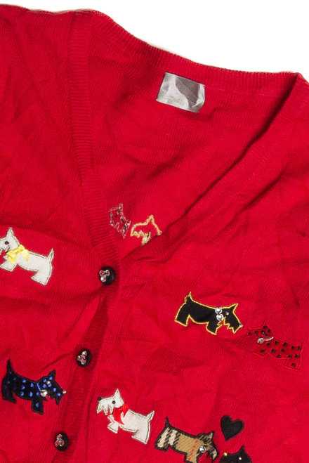 Vintage Red Ugly Christmas Cardigan 59686