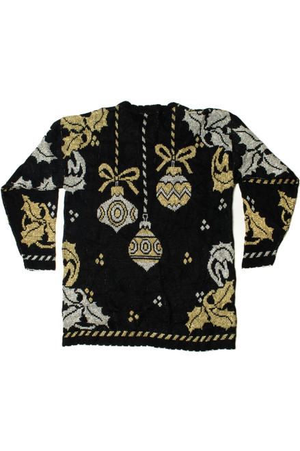 Shimmery Gold & Silver Ugly Christmas Sweater 61341