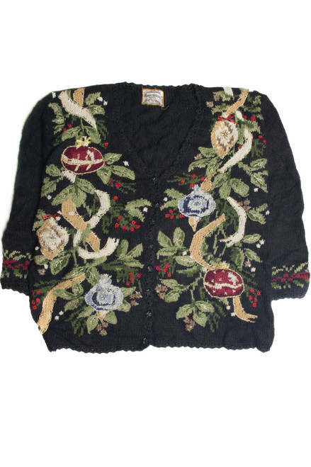 Vintage Black Ugly Christmas Cardigan 59709