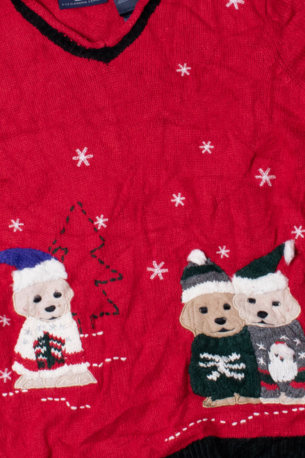 Santa Sweater Bears Ugly Christmas Pullover 61369