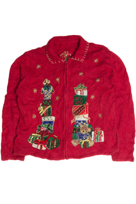 Vintage Red Ugly Christmas Cardigan 59822