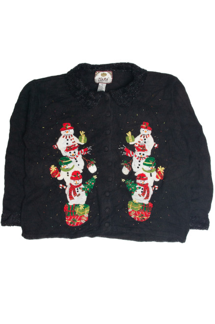 Vintage Black Ugly Christmas Cardigan 59837