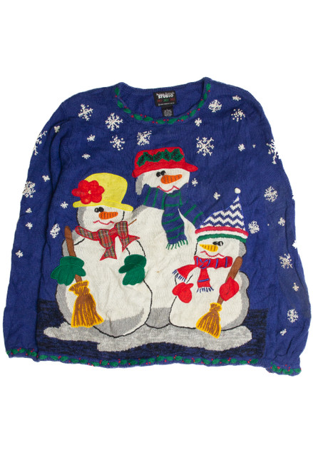 Vintage Blue Ugly Christmas Sweater 59838