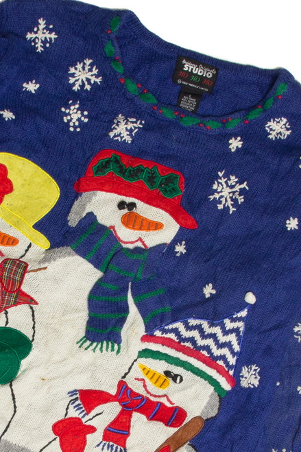 Vintage Blue Ugly Christmas Sweater 59838