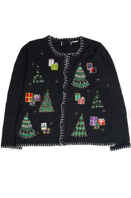 Vintage Black Ugly Christmas Cardigan 59847