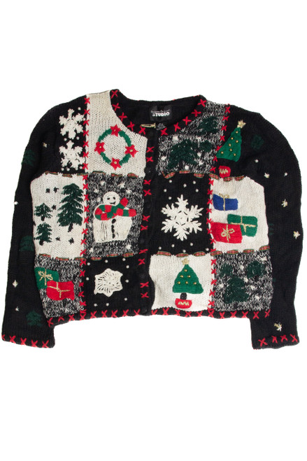 Vintage Black Ugly Christmas Cardigan 59848