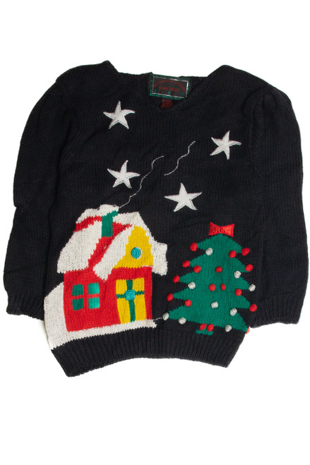 Vintage Black Ugly Christmas Sweater 59851