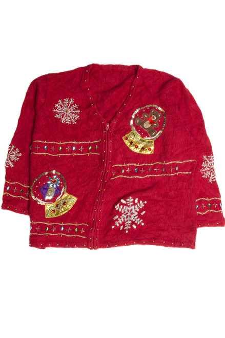 Vintage Red Ugly Christmas Cardigan 59854