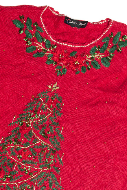 Vintage Red Ugly Christmas Sweater 59874