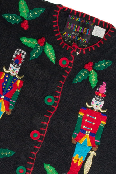 Vintage Black Ugly Christmas Cardigan 59881