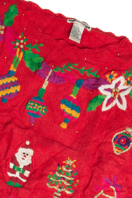 Vintage Red Ugly Christmas Sweater 59882