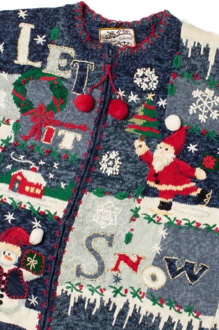 "Let It Snow" Ugly Christmas Cardigan 61443