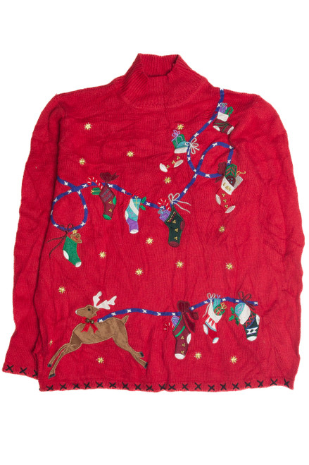 Vintage Red Ugly Christmas Sweater 59891