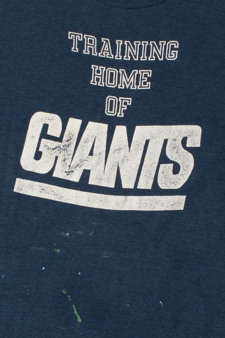 Vintage 1980's "Training Home Of Giants" NFL New York Giants Single Stitch T-Shirt