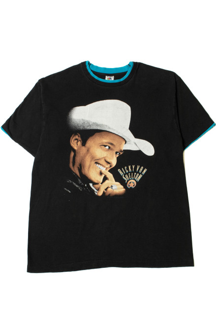 Vintage "Ricky Van Shelton" Country Singer Double Sleeve T-Shirt
