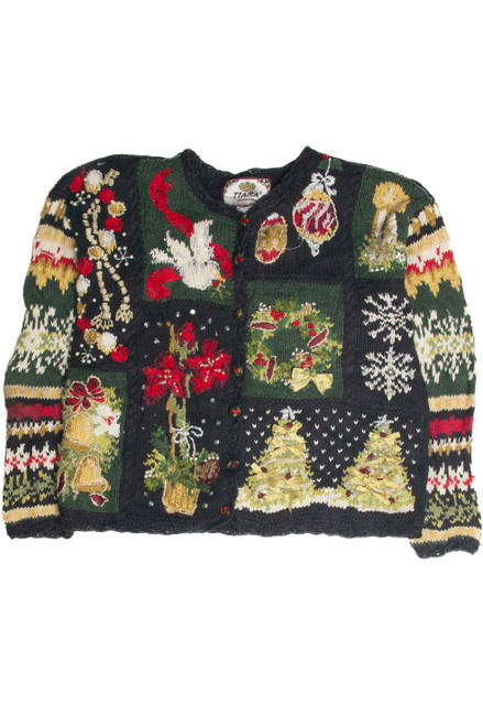 Vintage Black Ugly Christmas Cardigan 59900