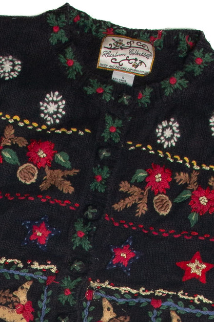 Vintage Black Ugly Christmas Cardigan 59910