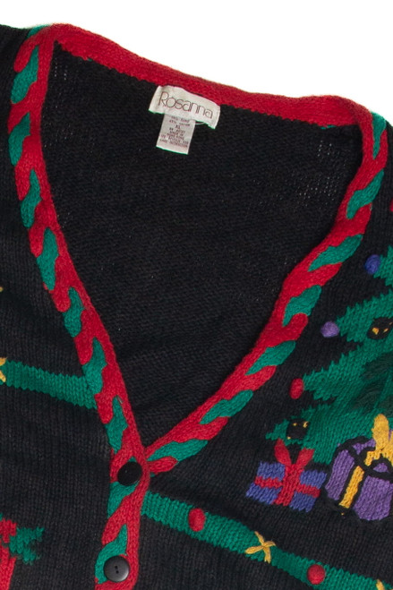 Vintage Black Ugly Christmas Cardigan 59914