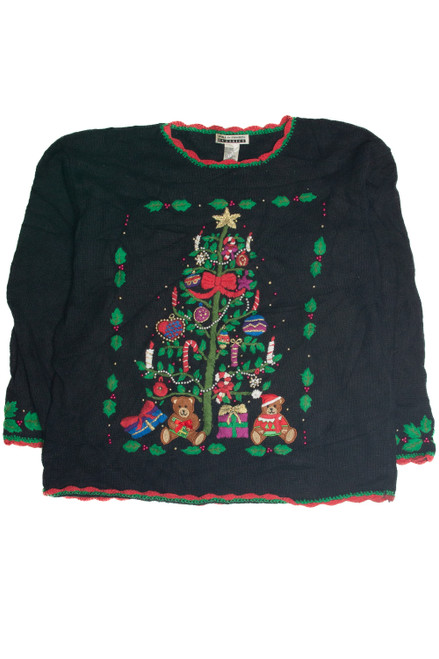 Vintage Black Ugly Christmas Sweater 59925