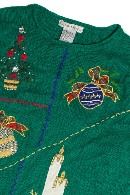 Vintage Green Ugly Christmas Pullover 59958