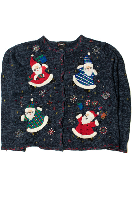 Gleeful Santa Ugly Christmas Cardigan 61478