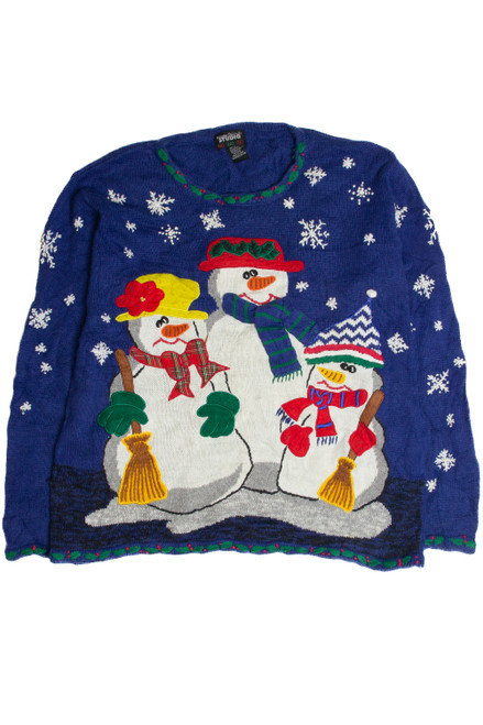 Vintage Blue Ugly Christmas Sweater 59965